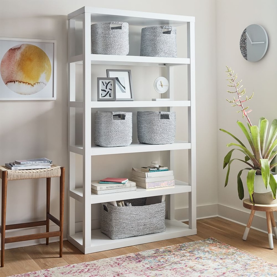 Metallic Woven Storage Basket