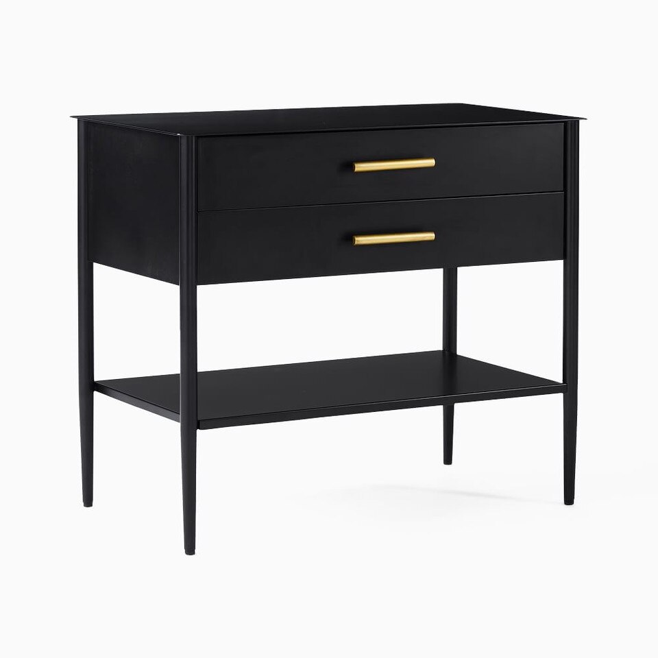 Metalwork Bedside Table (71 cm)