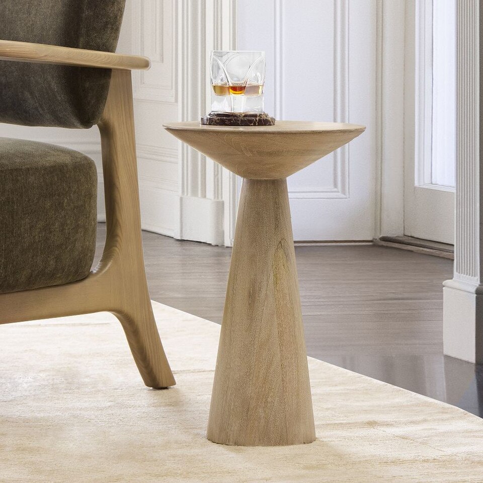 Meyer Wooden Drink Side Tables (46 cm - 53 cm)