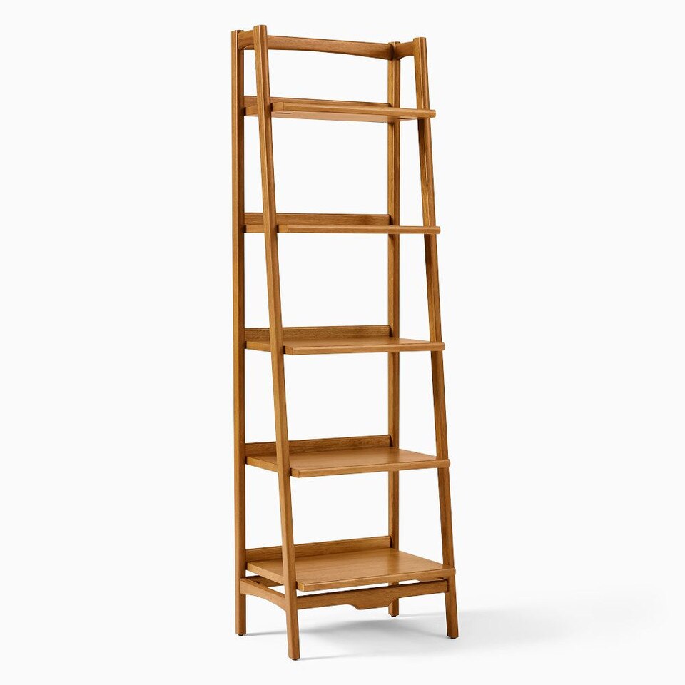 Mid-Century Modern Bookcase Shelf (56 cm)