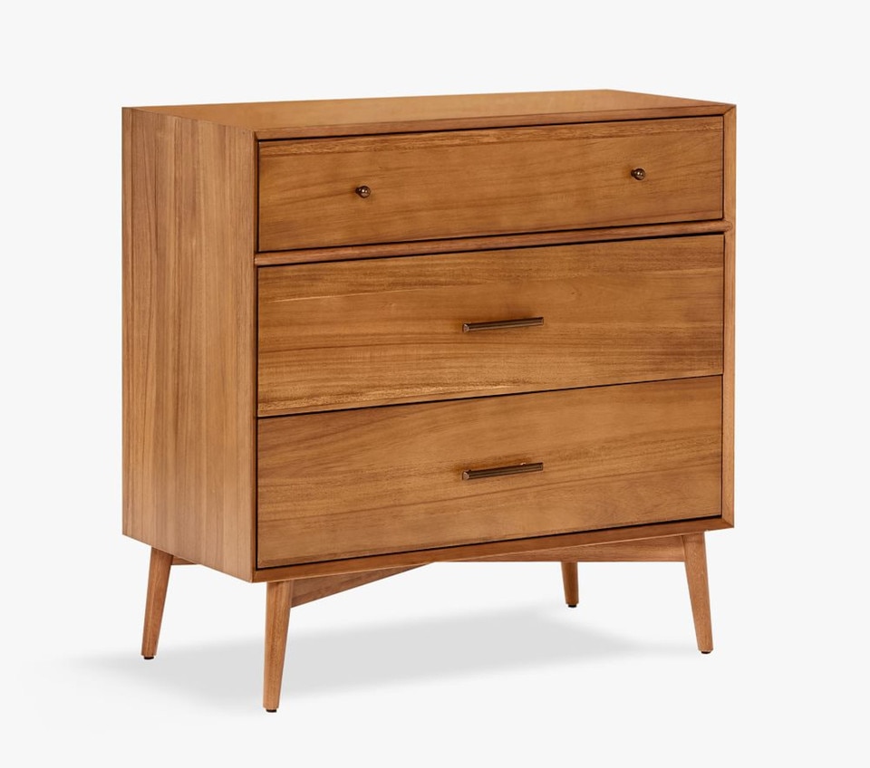 Mid-Century 3-Drawer Changing Table (91 cm)