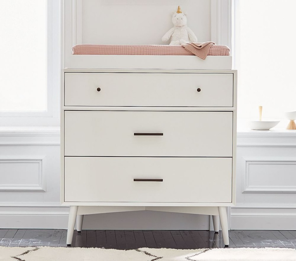 Mid-Century 3-Drawer Changing Table (91 cm)