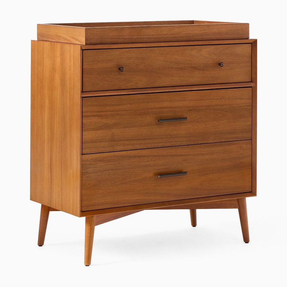 Mid-Century 3-Drawer Changing Table (91 cm)
