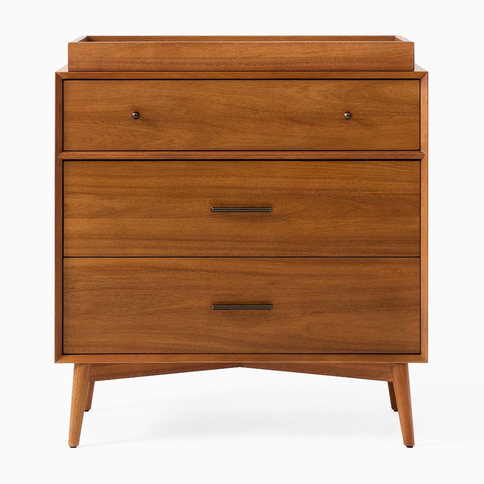 Mid-Century 3-Drawer Changing Table (91 cm)