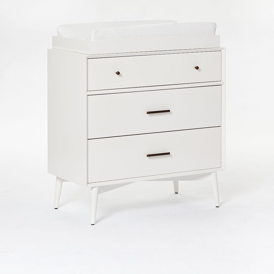 Mid-Century 3-Drawer Changing Table (91 cm)