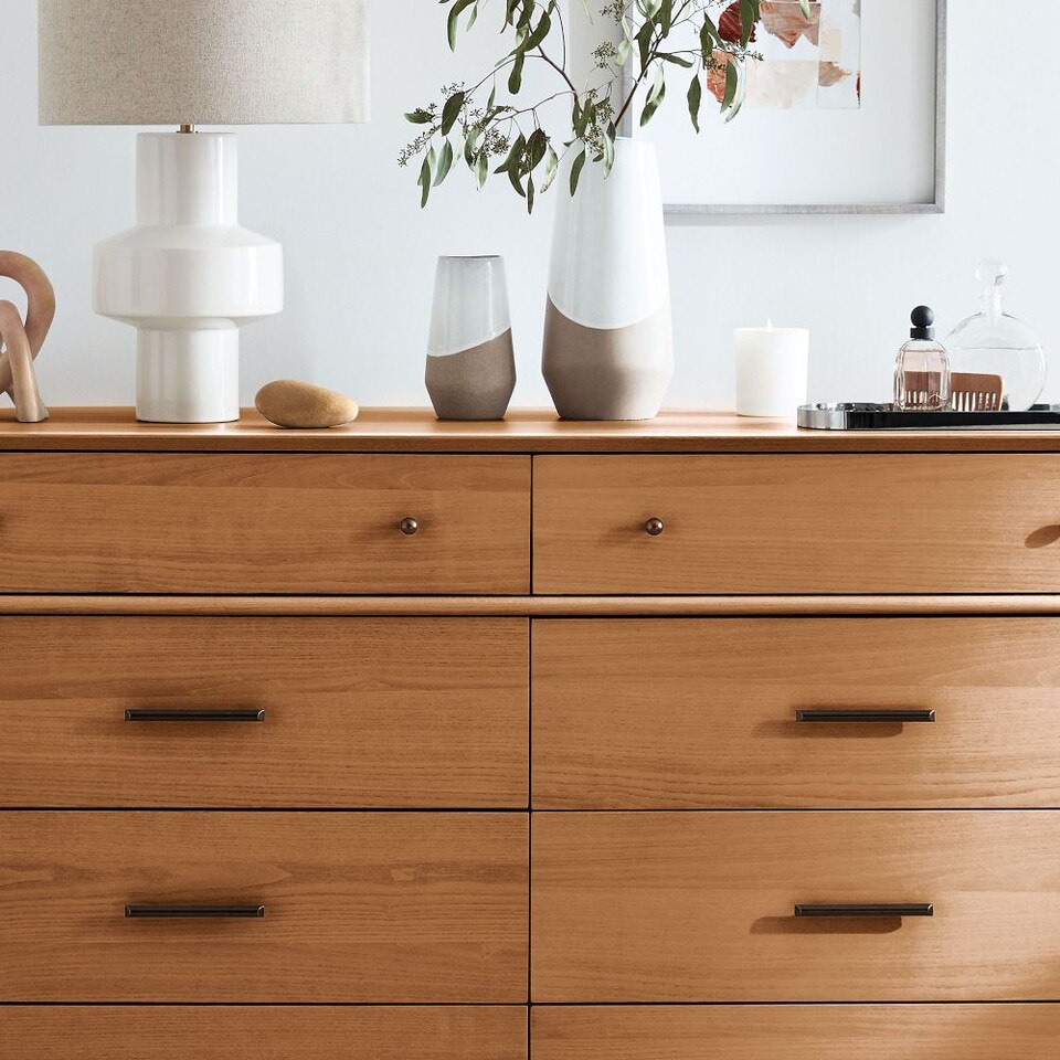 Mid-Century Modern 8-Drawer Chest (150 cm)