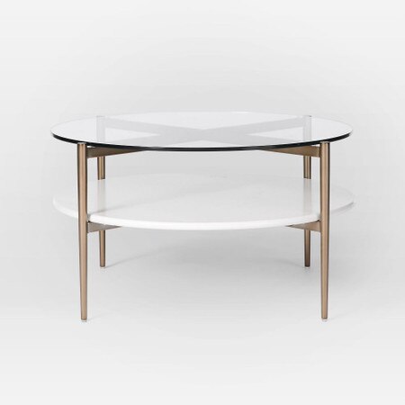 Mid Century Art Display Round Coffee Table West Elm United Kingdom Mid Century Art Display Round Coffee, Round Coffee Table Uk