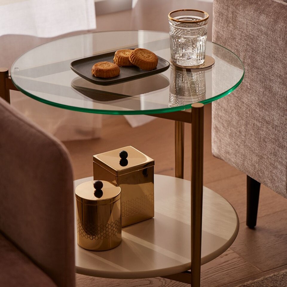 Mid-Century Modern Art Display Side Table (51 cm)