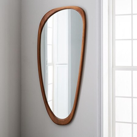 Mid Century Asymmetrical Floor Mirror West Elm United Kingdom
