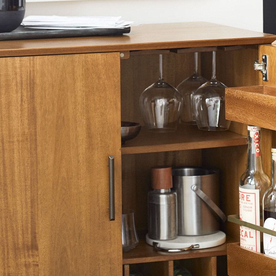 Mid-Century Modern Bar Cabinet (91 cm)