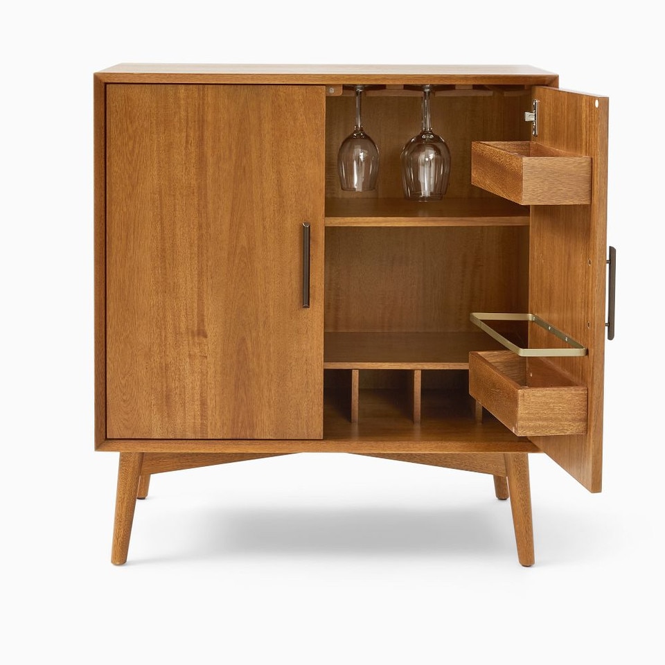 Mid-Century Modern Bar Cabinet (91 cm)