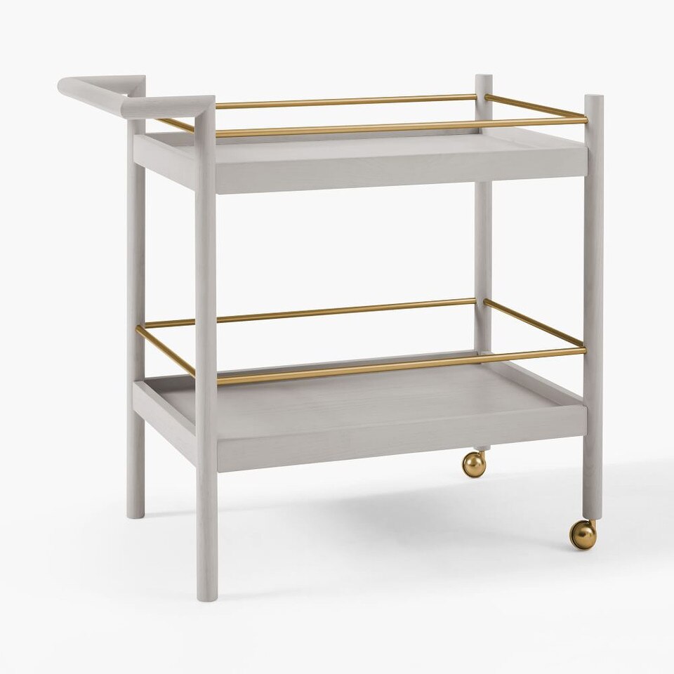 Mid-Century Bar Cart - Pebble