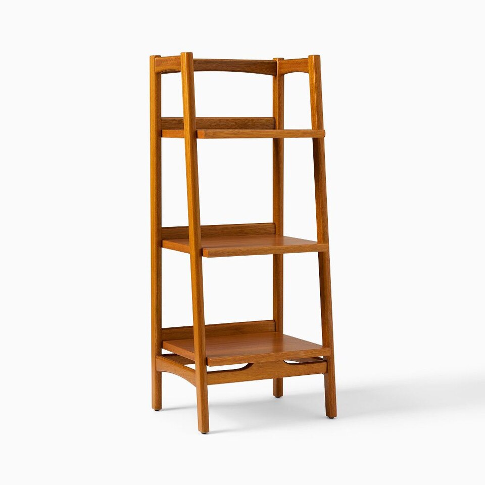 Mid-Century Modern Bath Ladder Storage