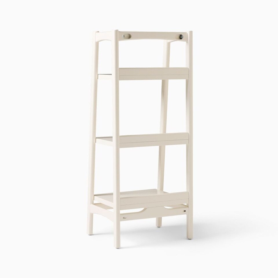 Mid-Century Modern Bath Ladder Storage