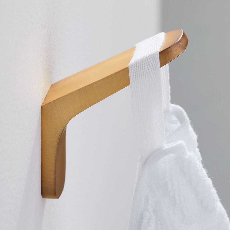 Mid-Century Bathroom Hardware - Antique Brass