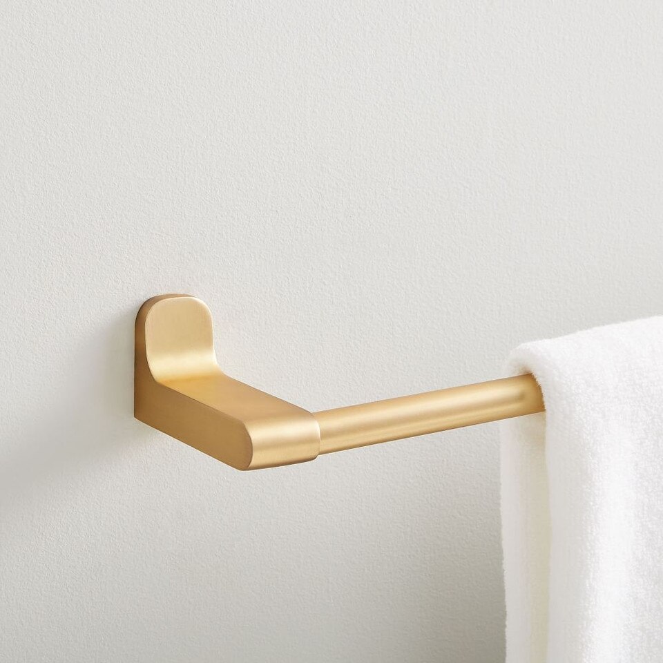 Mid-Century Bathroom Hardware - Antique Brass