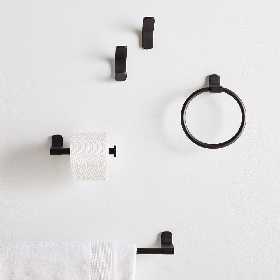 Mid-Century Bathroom Hardware - Dark Bronze