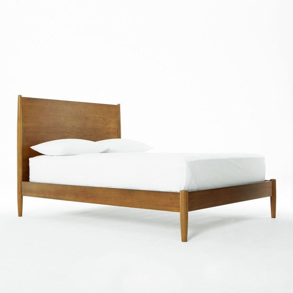 Mid-Century Bed - Acorn | west elm United Kingdom