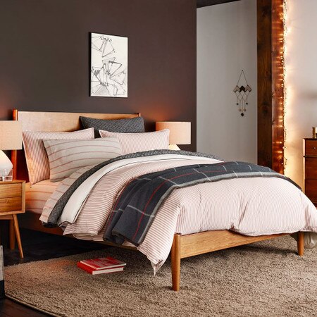 Mid Century Bed Acorn West Elm United Kingdom Mid Century Bed Acorn West Elm, Rose Gold Super King Bed Frame