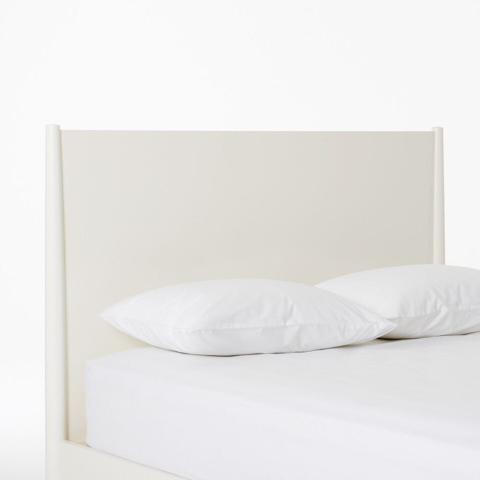 Mid-Century Bed - White