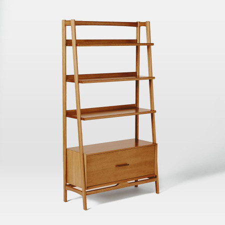 Mid Century 96 5 Cm Bookshelf Acorn, How To Build A Simple Wood Bookcase Uk