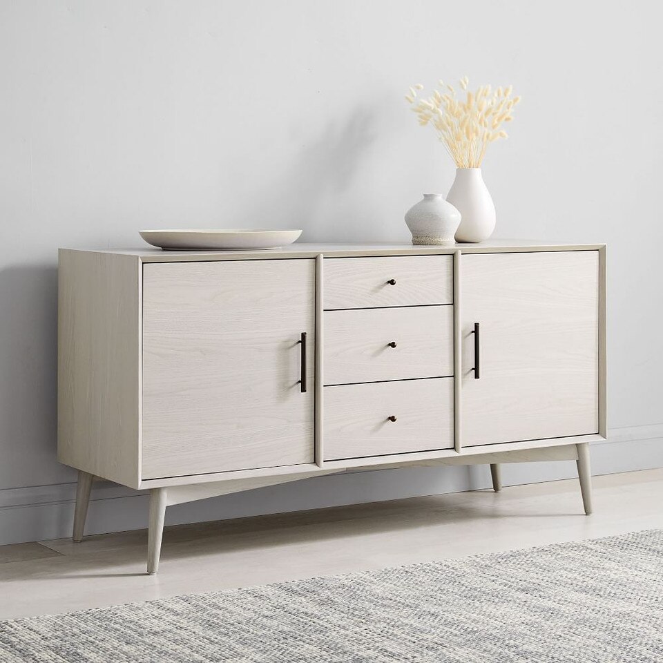 Mid-Century Modern Sideboard (147 cm) - Pebble
