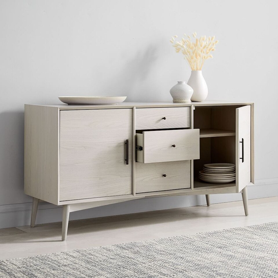 Mid-Century Modern Sideboard (147 cm) - Pebble