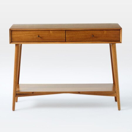 Mid Century Console West Elm United Kingdom Mid Century Console West Elm United, Mid Century Modern Console Table With Shelves