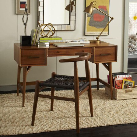 Mid Century Desk Acorn West Elm United Kingdom