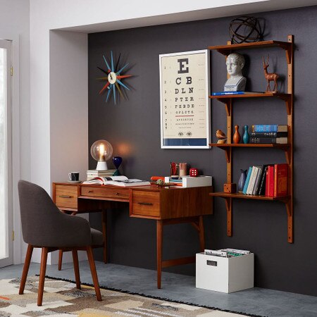 Mid Century Desk Acorn West Elm United Kingdom Includes clearance items ending in.97 &.99;
