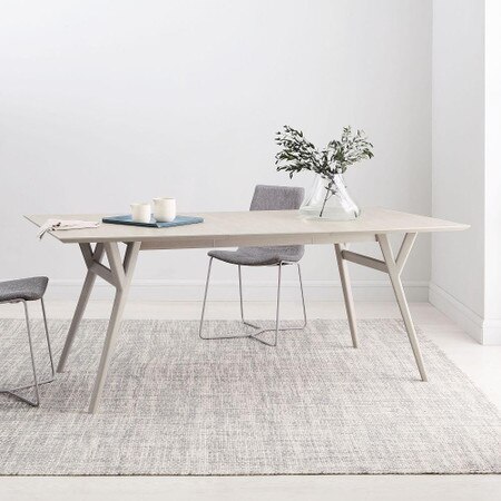 Mid Century Expandable Dining Table Pebble West Elm United Kingdom