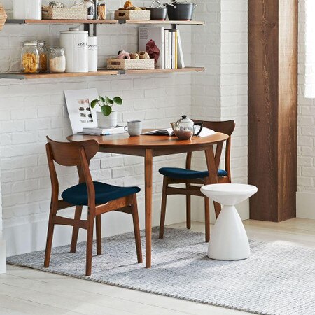 Mid Century Round Expandable Dining Table West Elm United Kingdom Round Expandable Dining Table, Small Circular Dining Table Sets