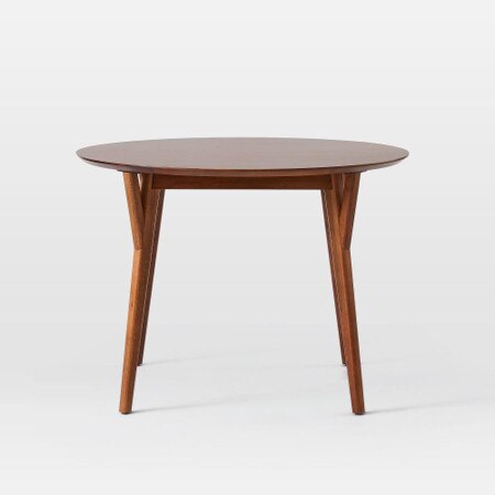 Mid Century Round Expandable Dining Table West Elm United Kingdom Mid Century Round Expandable Dining, Round Table West Portal