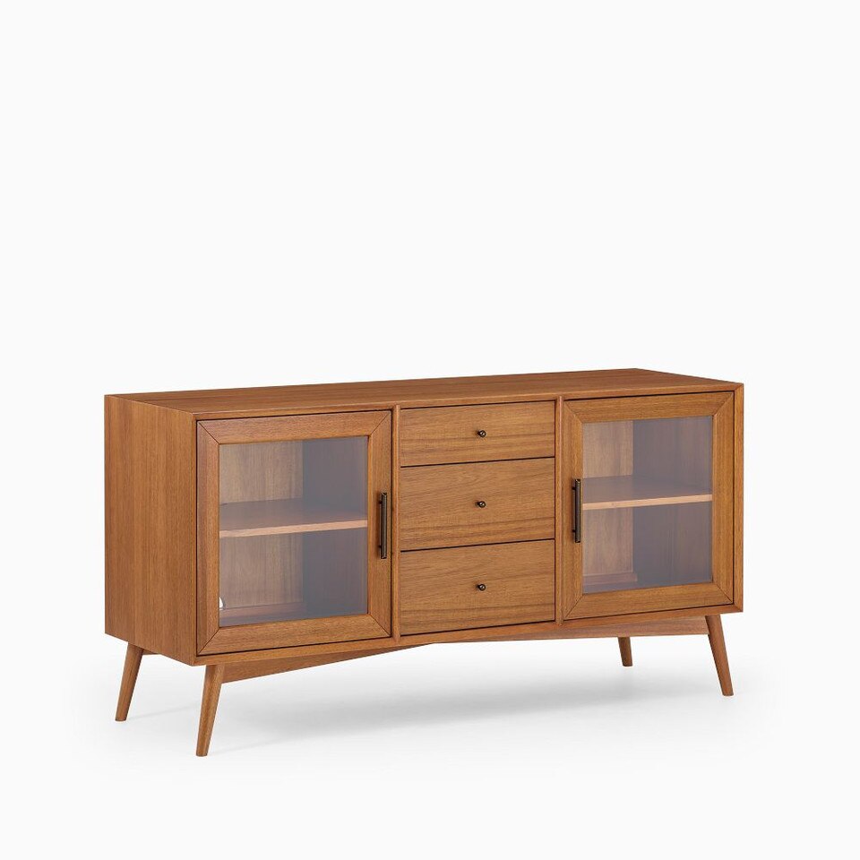 Mid-Century Modern Glass Sideboard (147 cm)