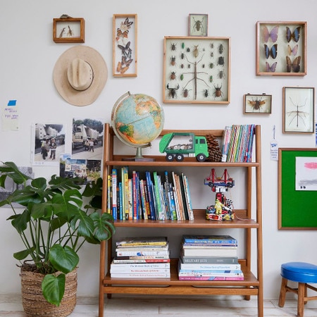 Mid-Century Modern Low Bookcase Shelf Modern Sustainable Design