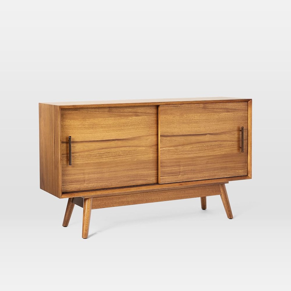 Mid-Century Modern Narrow Media Console (122 cm)