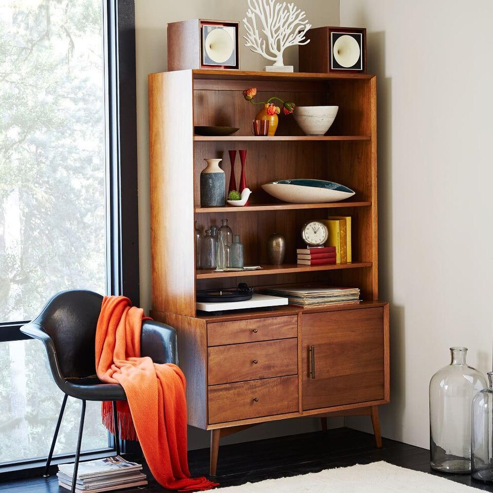 Mid-Century Media Tower (102 cm) - Acorn