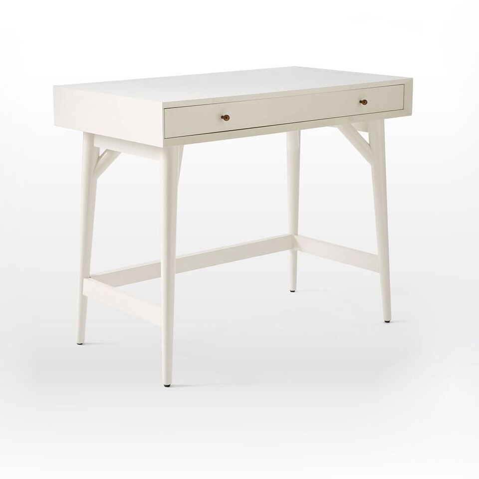 Mid-Century Modern Mini Desk (91 cm) - White