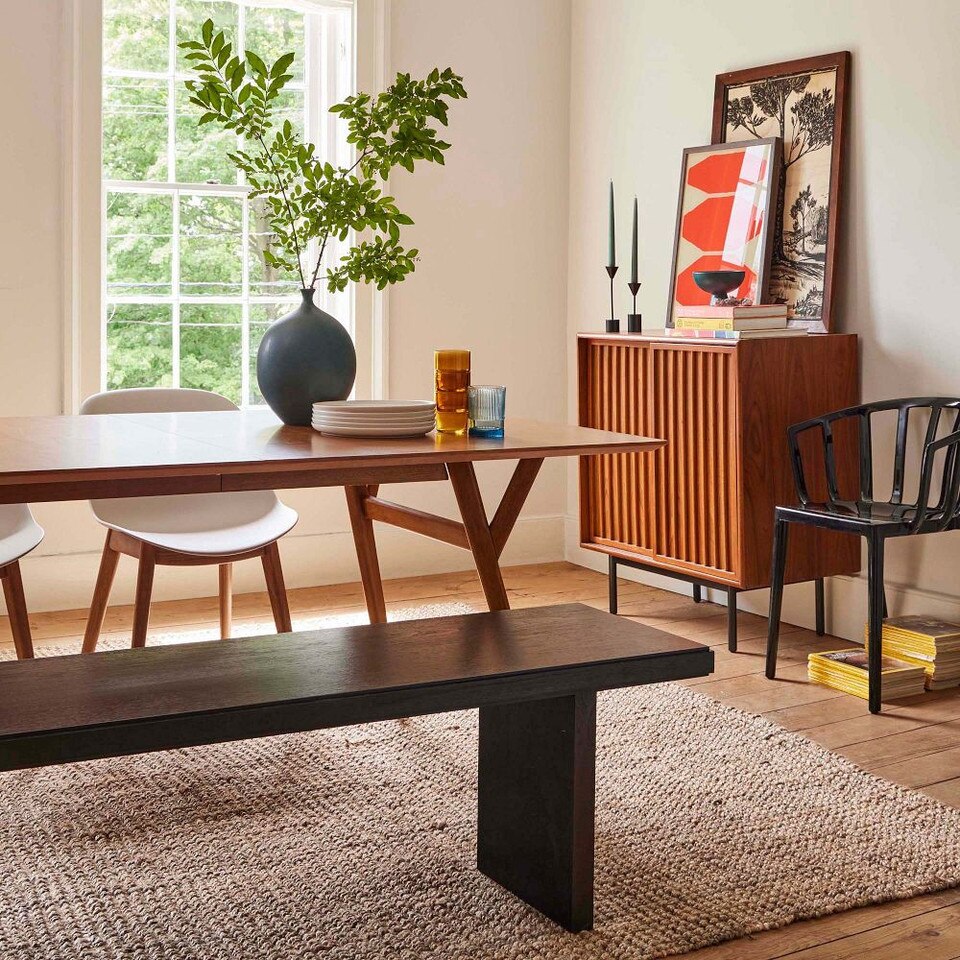 Mid-Century Expandable Dining Table (99 cm − 234 cm)