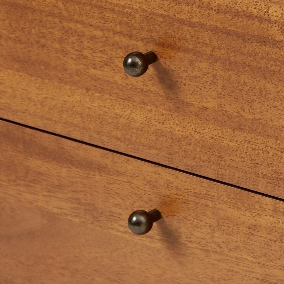 Mid-Century Modern Modular Desk w/ 2 File Cabinets (178 cm)