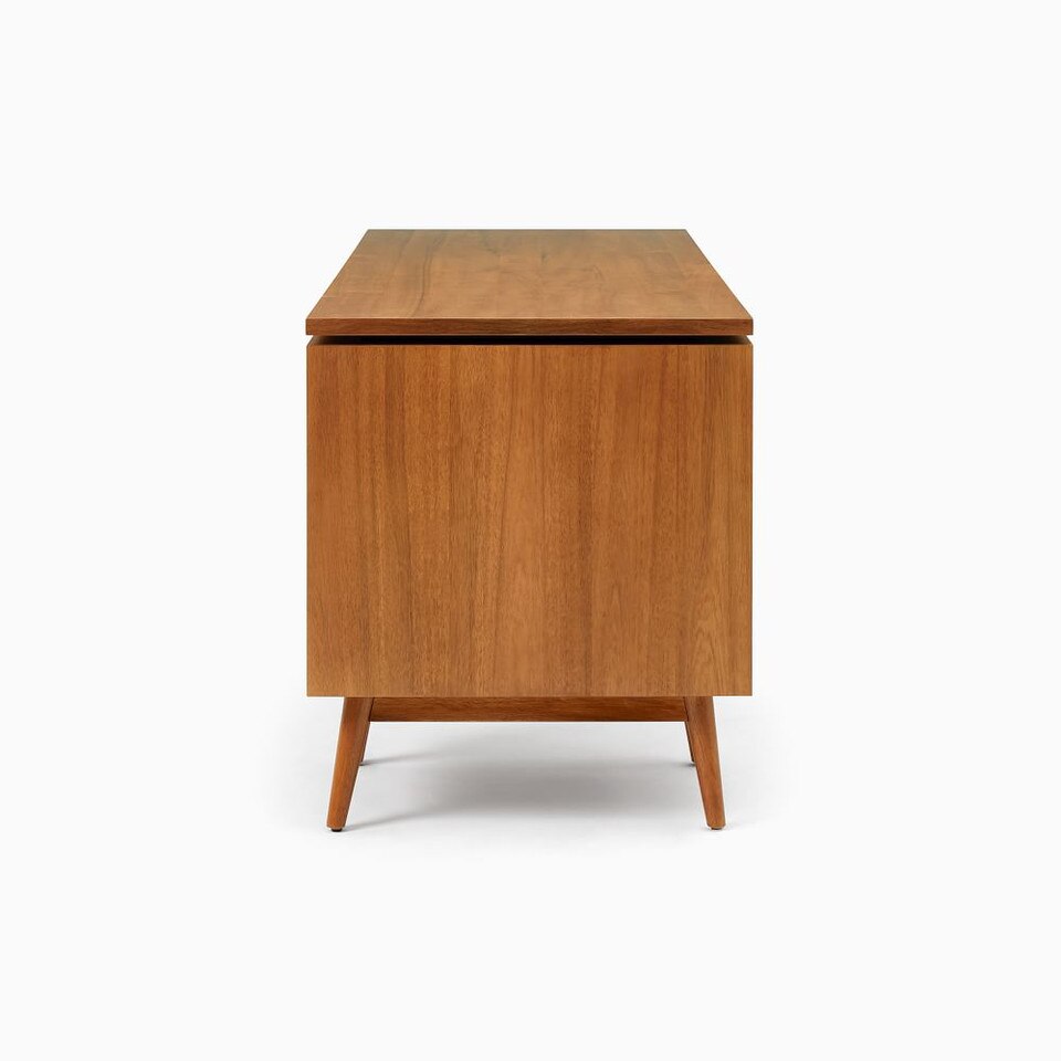 Mid-Century Modern Modular Desk w/ File Cabinet (178 cm)