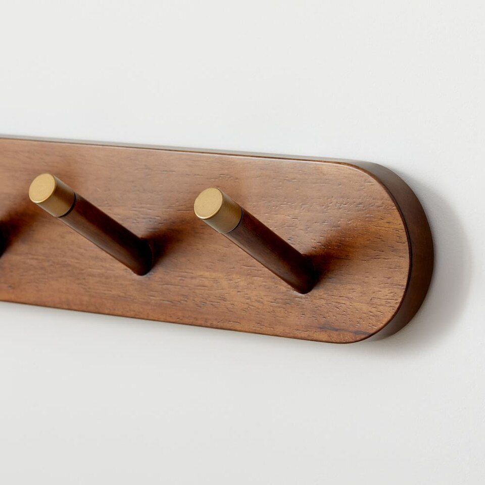 Mid-Century Modern Wall Rack - Acorn