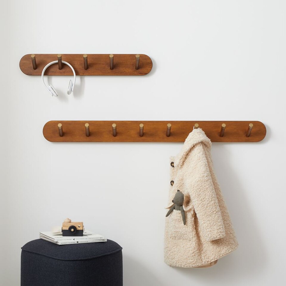 Mid-Century Modern Wall Rack - Acorn