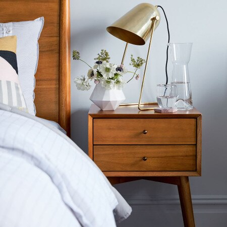 Mid Century Bedside Table Acorn West Elm United Kingdom Mid Century Bedside Table Acorn, Mid Century Modern Bedside Table Lampshades
