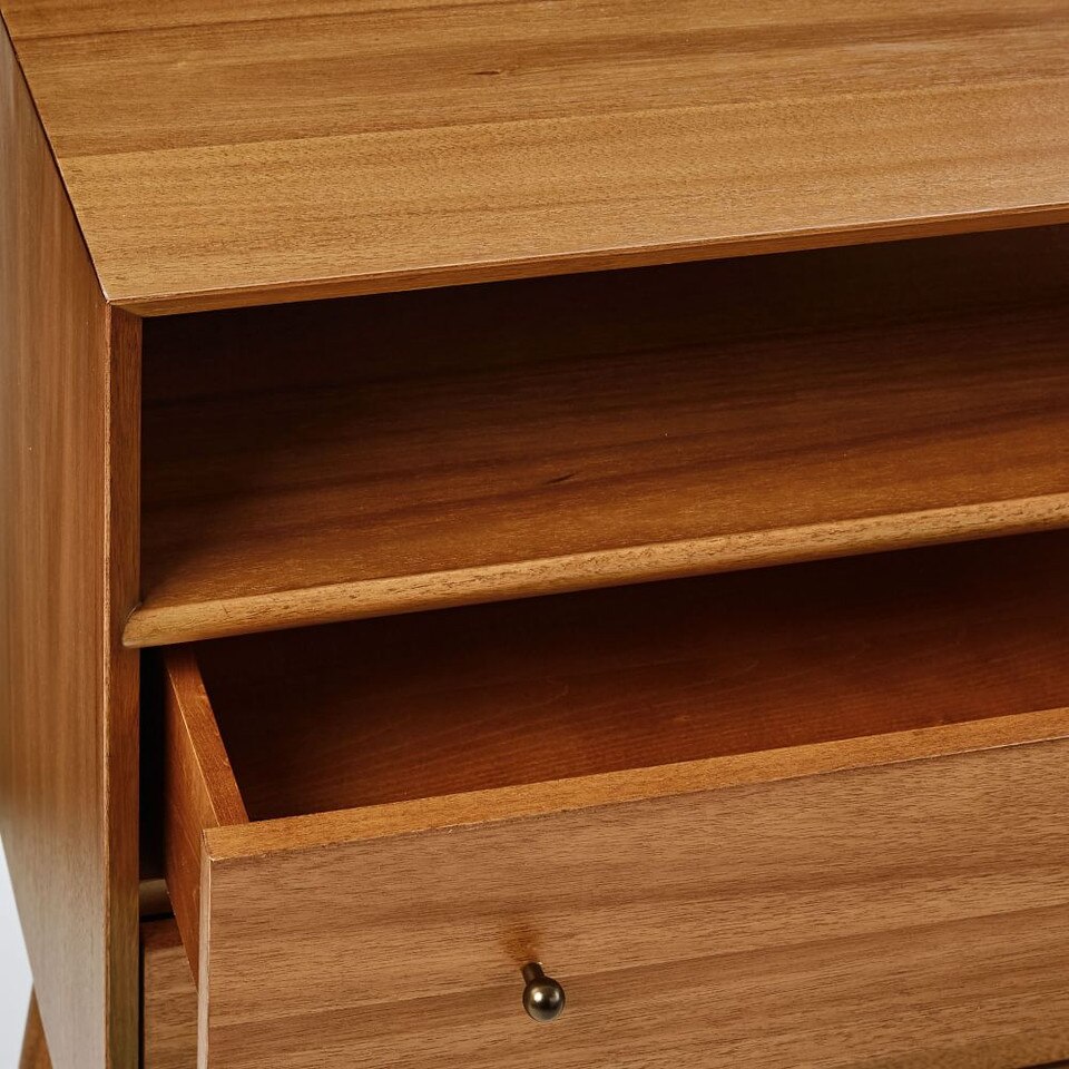 Mid-Century Modern Open Bedside Table (71 cm)