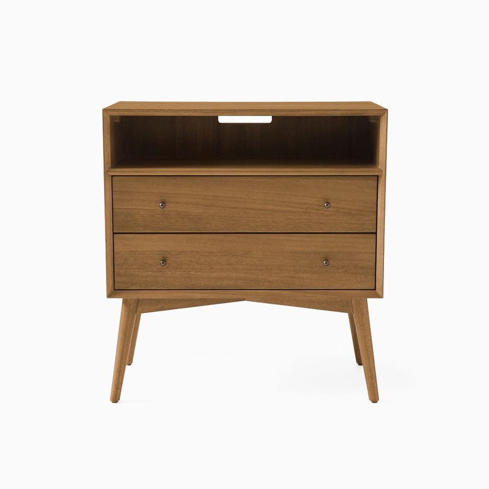 Mid-Century Modern Open Bedside Table (71 cm)