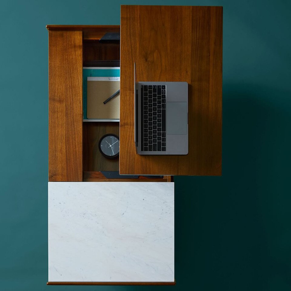 Mid-Century Pop-Up Storage Coffee Table | west elm United ...