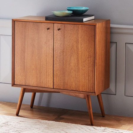 Mid-Century Modern Cabinet 71cm Stylish Storage Solution West