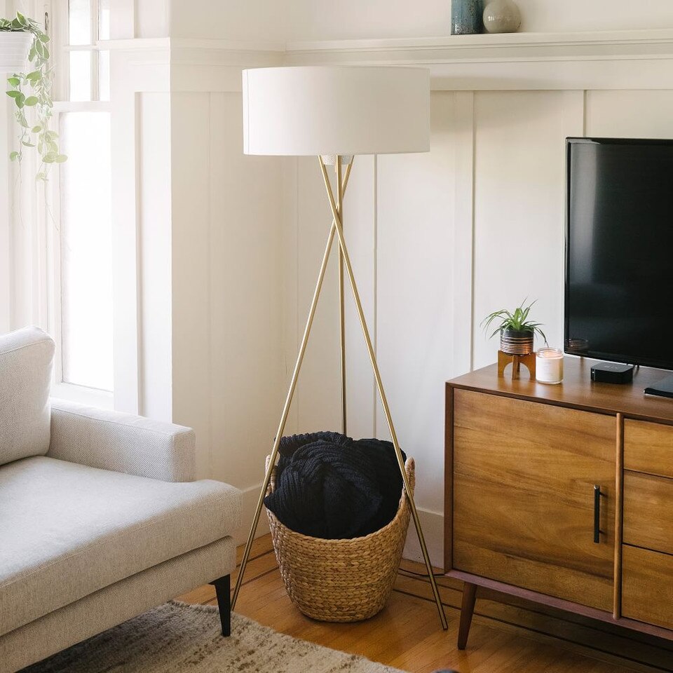 Mid-Century Tripod Floor Lamp (168 cm)