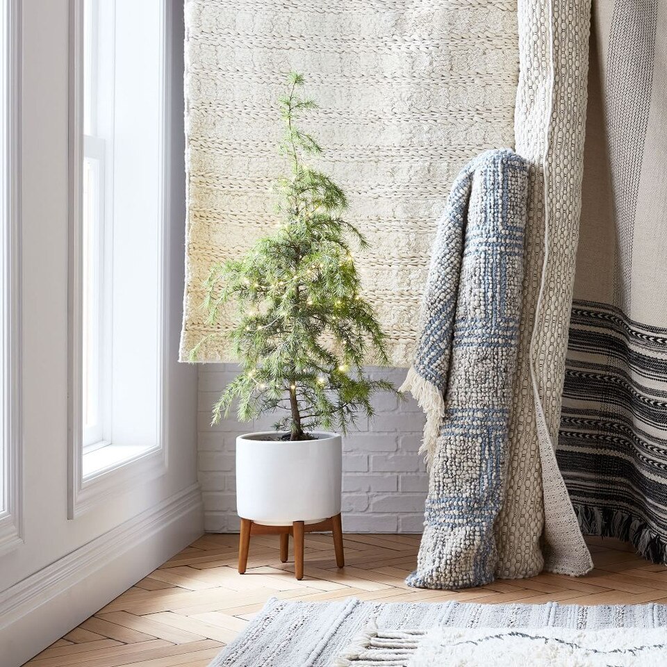 Mid-Century Turned Wood Planters